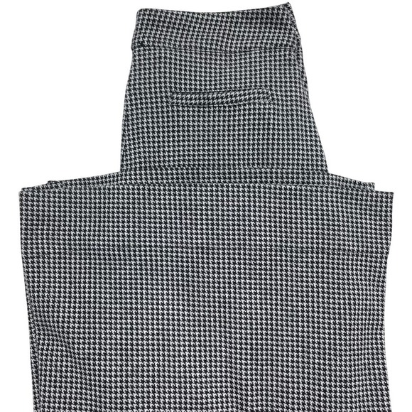 Free People Wide Leg Palazzo Pants Black White Check Gaucho M - Picture 5 of 9